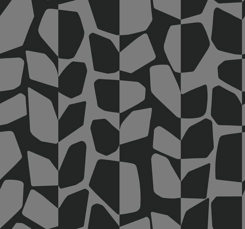 Primitive Vines Black Metallic Wallpaper