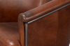 Nagel Distilled Leather Chair,Brown, Seating by Sarreid, 30" length x 33" width x 2" height thumbnail 12