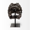 Lagrane 19L x 11W Brown Resin Tyrannosaurus T Rex Dinosaur Skull Replica thumbnail 4