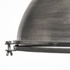 Bashaw I 17x20 Gray Toned Metal Dome Pendant Light thumbnail 4