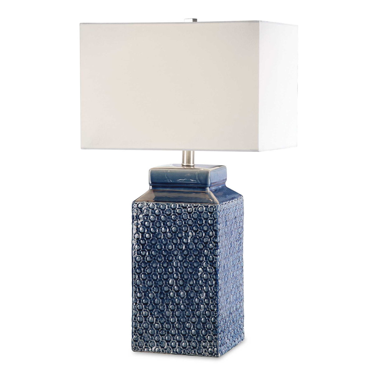 Pero Sapphire Blue Lamp, Table Lamp by Uttermost, 15" width x 26.75" height x 11" depth View 1