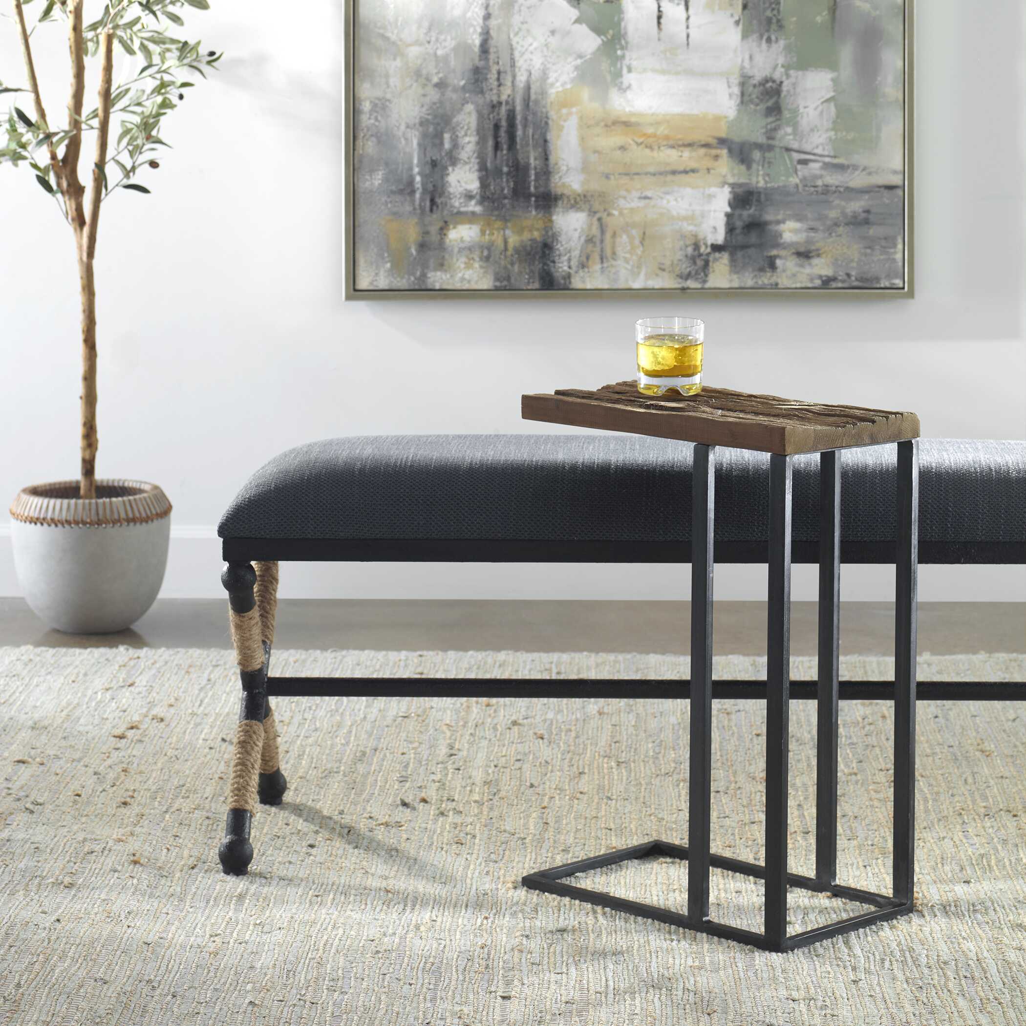 Union Reclaimed Wood Accent Table large image 