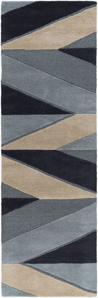 Kennedy Handmade Rug, by Surya, 8' length x 2'6" width