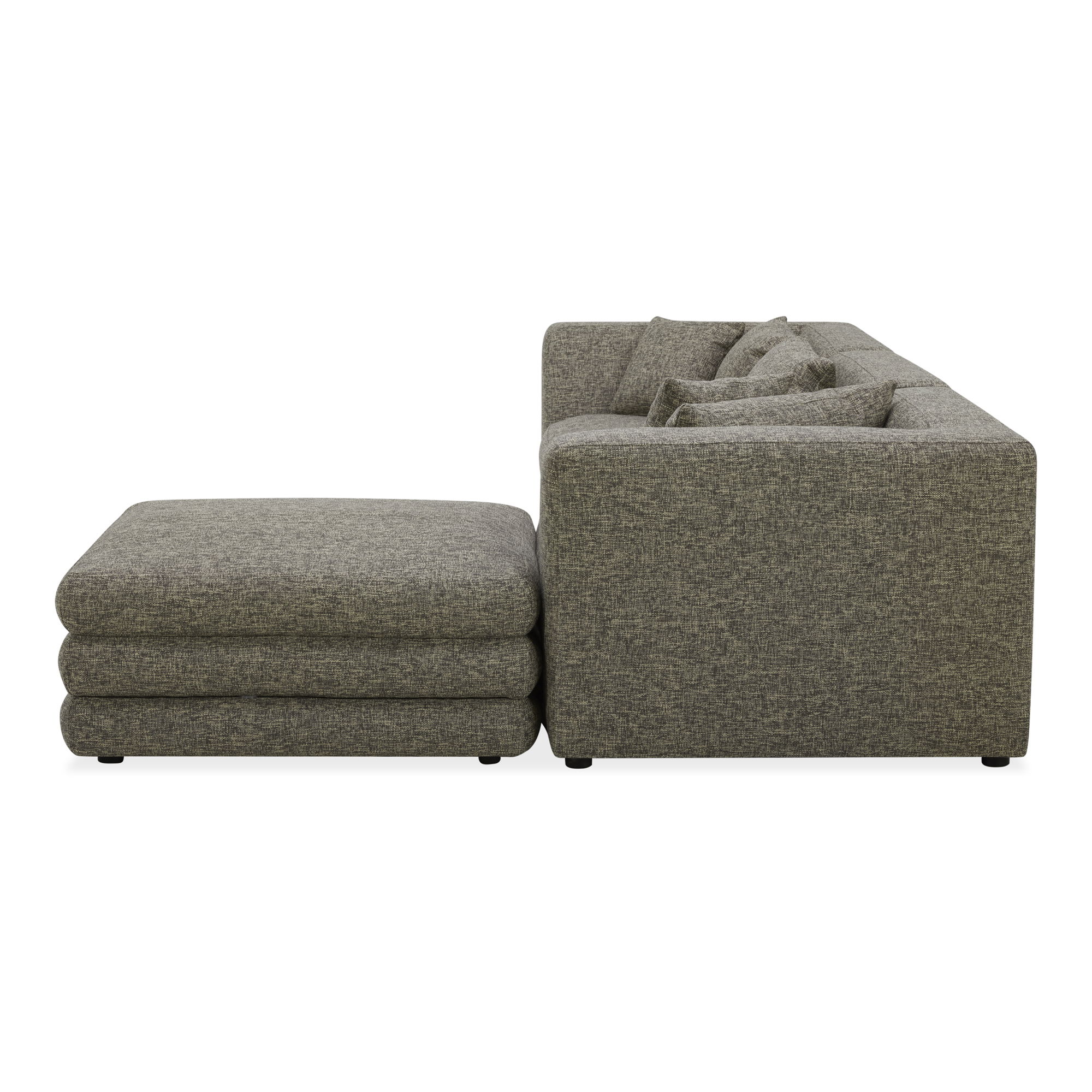 Lowtide Lounge Modular Sectional Stone Tweed large image 