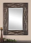 Dorigrass Brown Metal Mirror, by Uttermost, 32" width x 42" height x 0.5" depth thumbnail 2