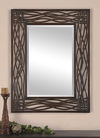 Dorigrass Brown Metal Mirror thumbnail 1