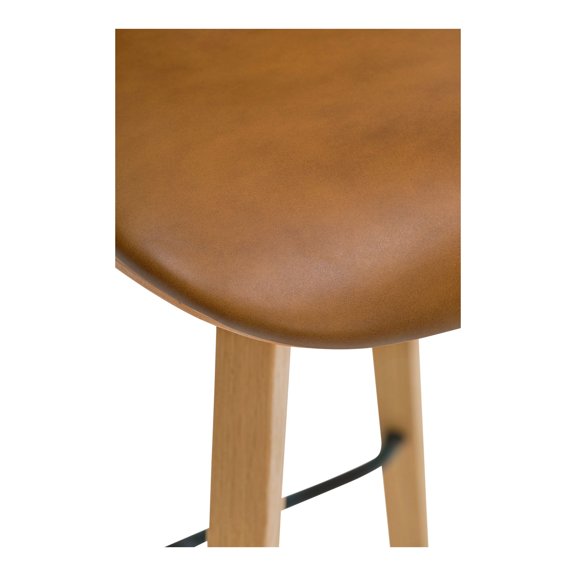 Napoli Leather Counter Stool, Counter & Bar Stool by Moe's Home, 17.3" width x 33.8" height x 18.9" depth View 6
