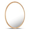 Alcott Round Mirror Small Oak, by Moe's Home, 36" width x 36" height x 1.06" depth thumbnail 2