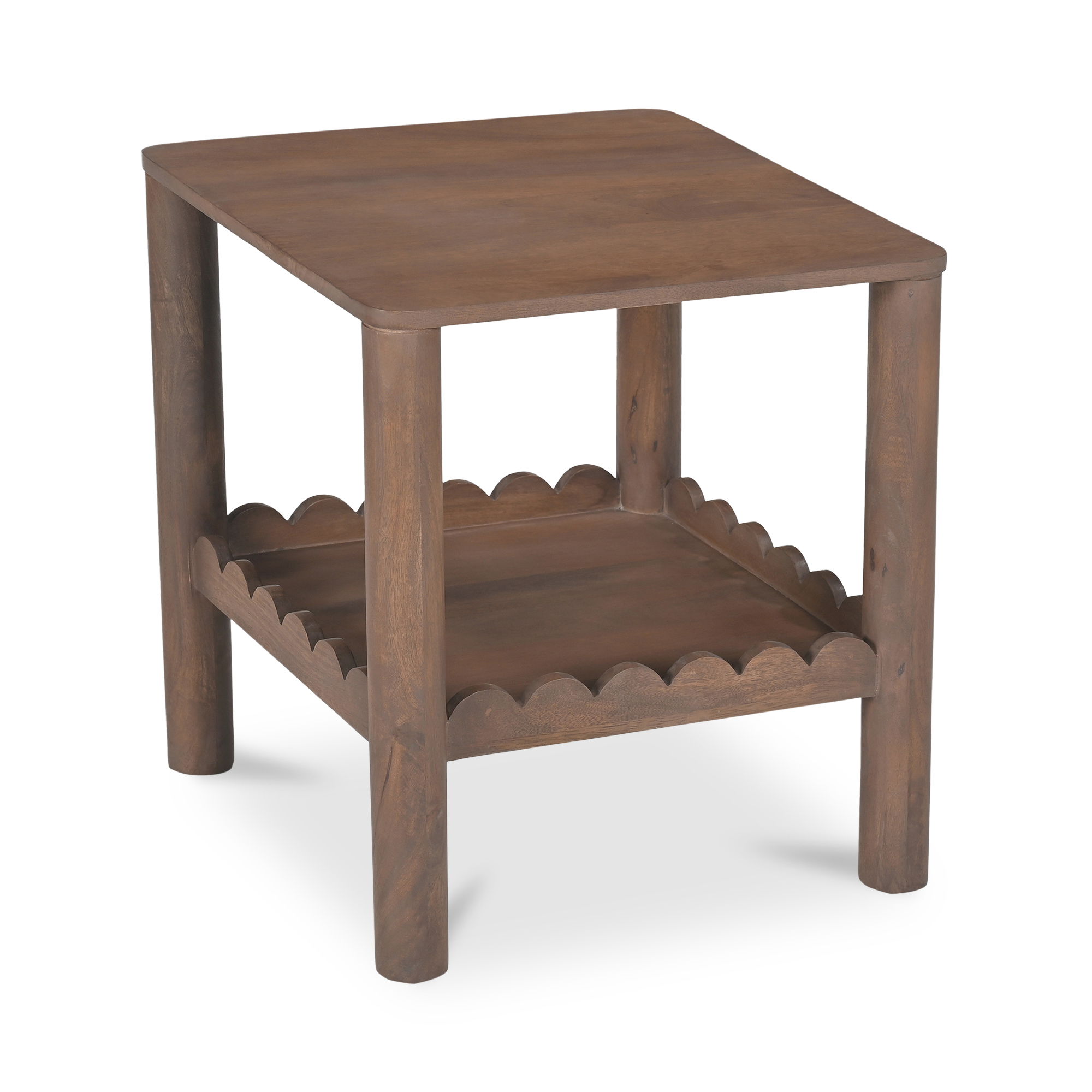 Wiley Side Table Vintage Brown, Side & End Table by Moe's Home, 20" width x 22" height x 20" depth View 3