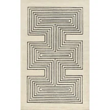 Online Designer Bedroom Orlie Hand Tufted Wool Geometric Area Rug