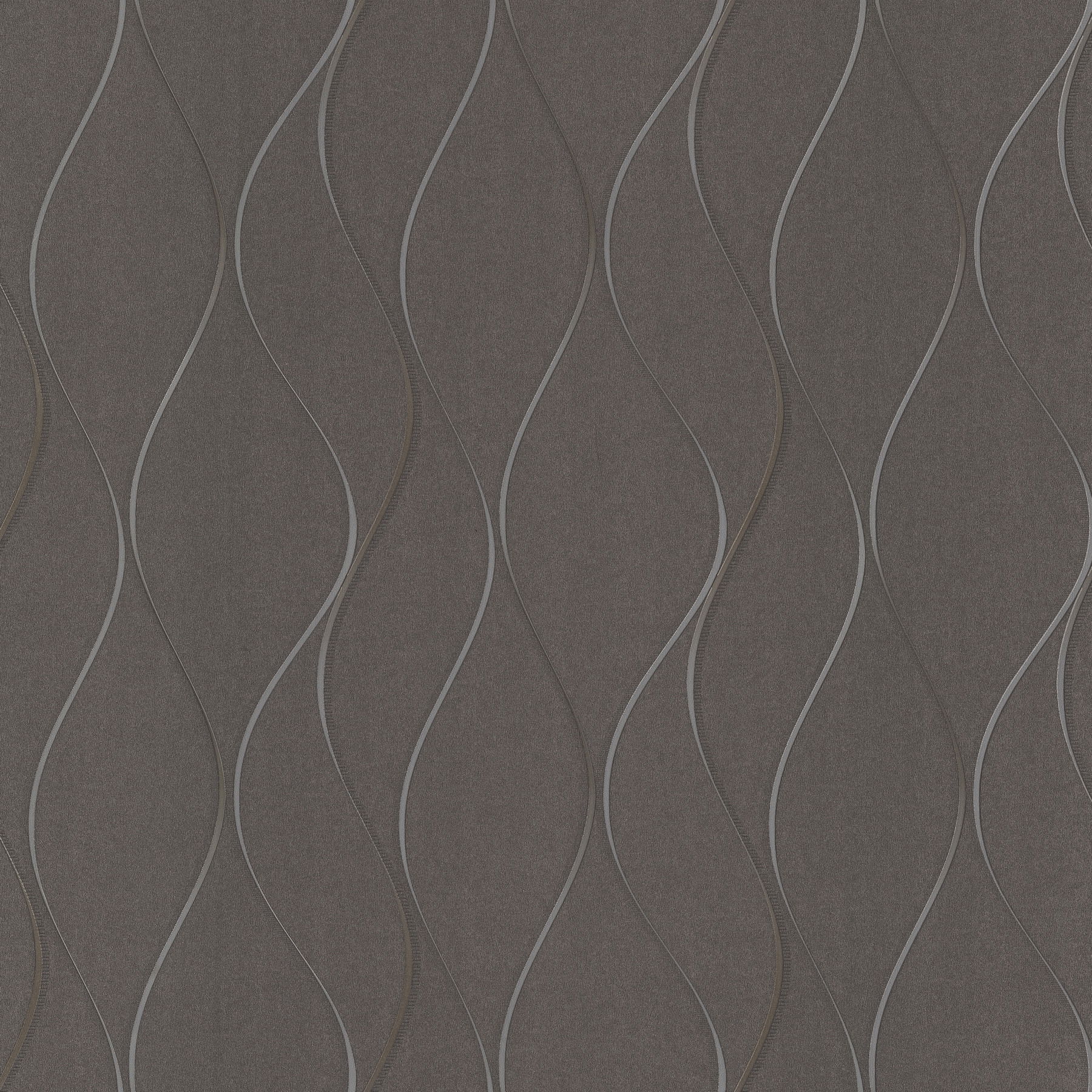 Wavy Stripe Black Metallic Wallpaper, by York Wall, 33' length x 1'9" width x 0.02" depth View 1