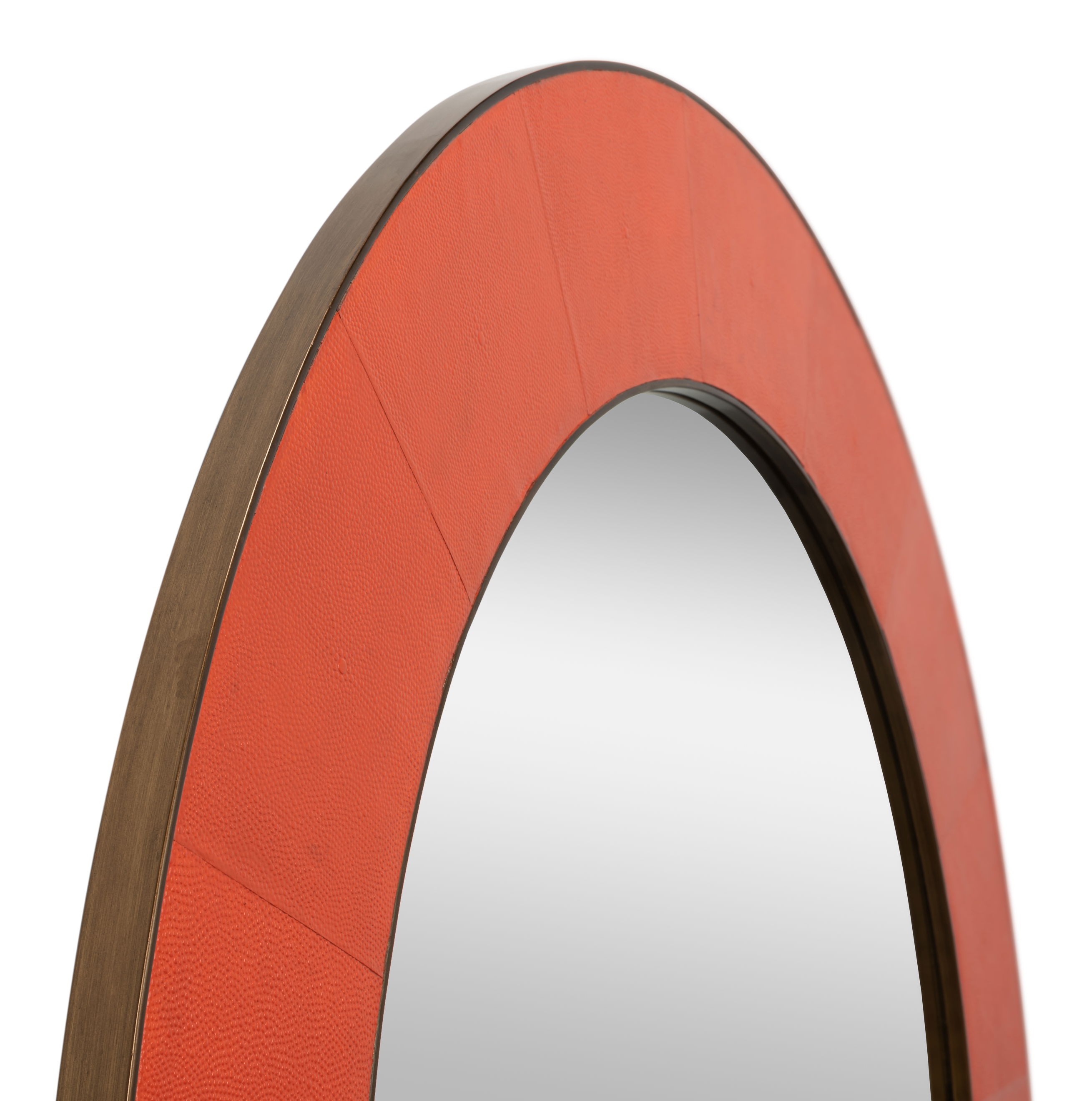 Judith Mirror,Shagreen,Orangeade, by Sarreid, 44" length x 1" width x 44" height View 4