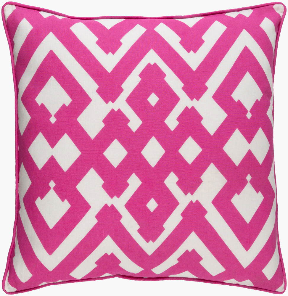 Large Zig Zag Lumbar Pillow Poly, Decorative Pillow by Surya, 13" length x 20" width
