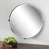 Tazlina Brushed Nickel Round Mirror thumbnail 3