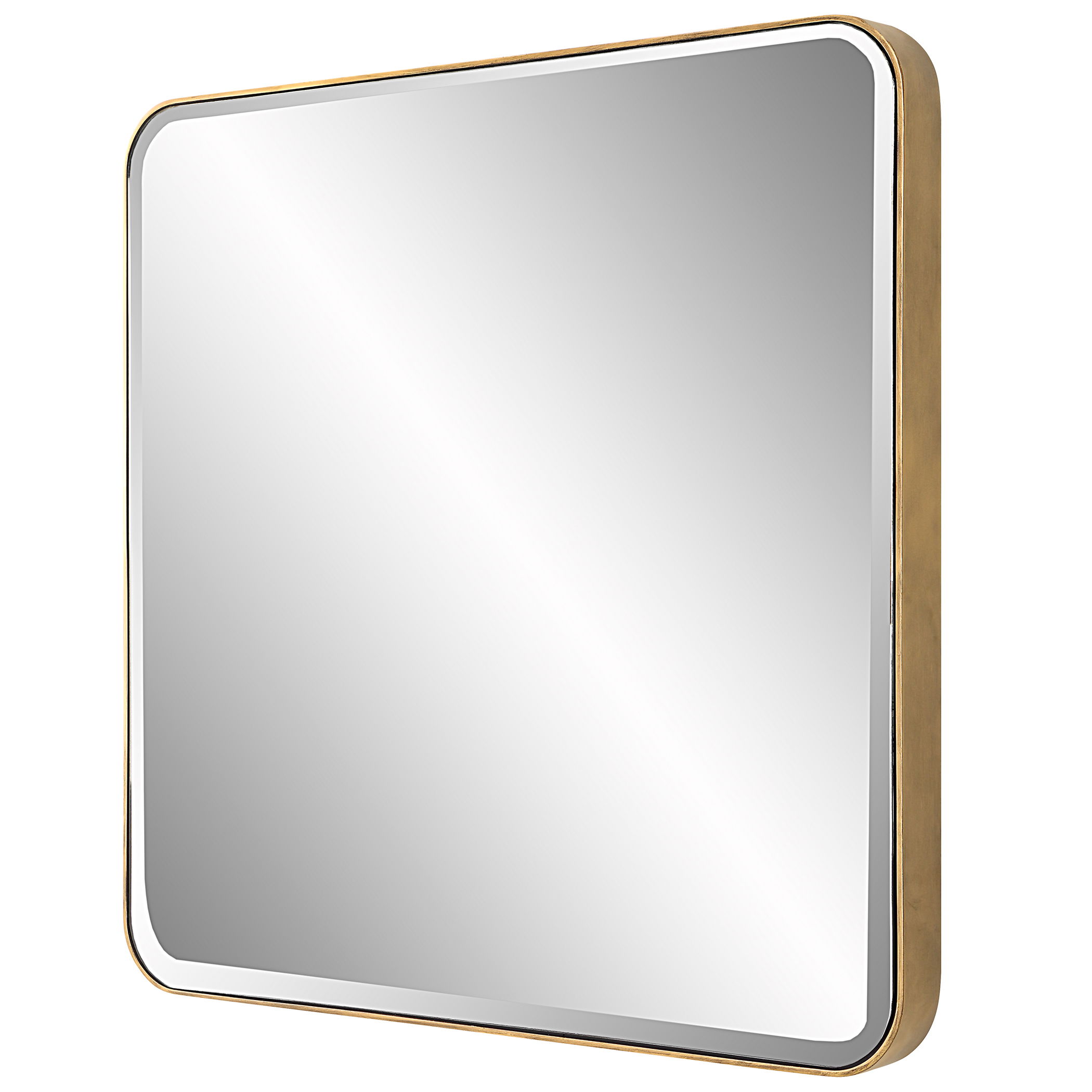 Hampshire Square Gold Mirror large image 