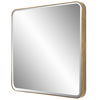 Hampshire Square Gold Mirror thumbnail 4