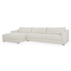 Farrow Sectional Flecked Oat Left, Sectional Sofa by Moe's Home, 130.5" width x 31.75" height x 61.5" depth thumbnail 2