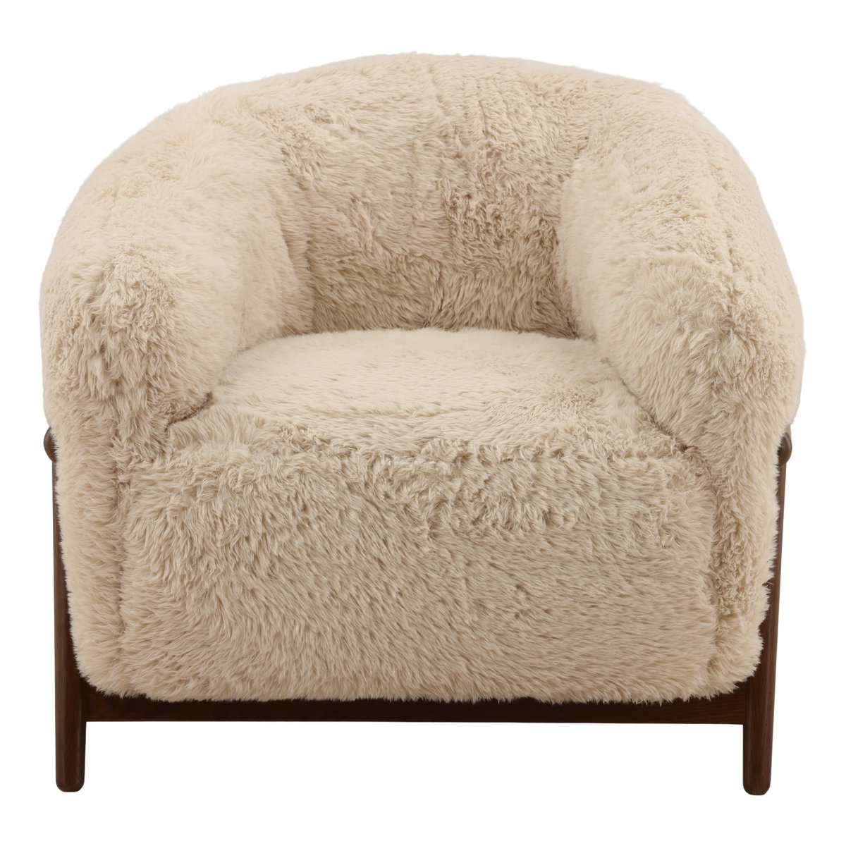 Prescott Occasional Chair Cream, Accent Chair by Dovetail, 32.6" width x 29.7" height x 32" depth View 2