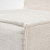 Elbert I Cream Fabric Slip-Cover Brown Wooden Base Dining Chair thumbnail 7