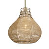 Hestia 1 Light Natural Rope Pendant, Ceiling Light by Uttermost, 16" width x 16.25" height x 16" diameter x 16" depth thumbnail 5