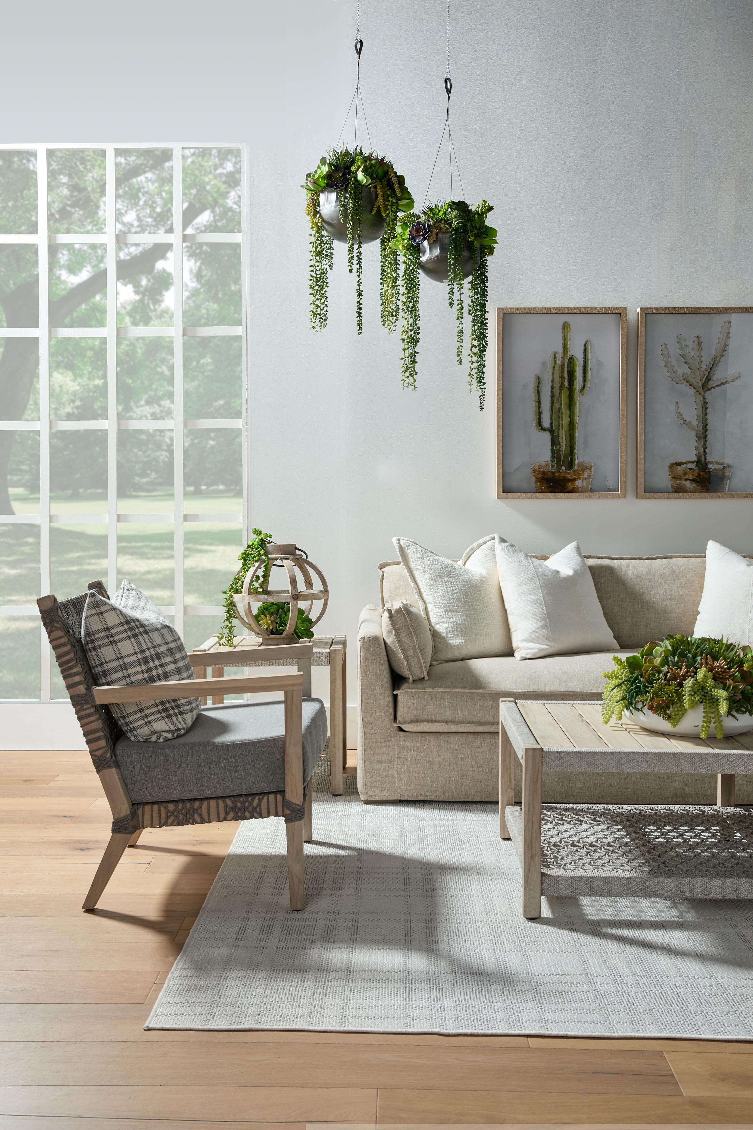 Thea Outdoor 90' Taper Arm Slipcover Sofa, Seating by Essentials for Living, 90" width x 33.5" height x 39" depth View 8