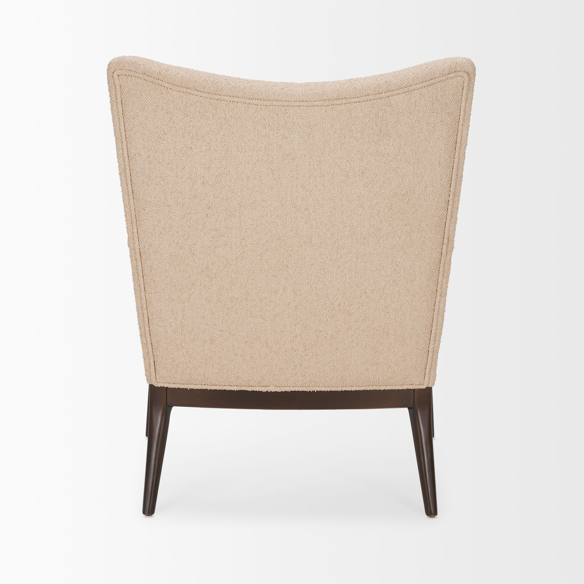 Argent Beige Boucle Accent Chair, by Mercana, 30" length x 29" width x 38" height View 5