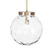 Gaia 1 Light Watered Glass Pendant, Ceiling Light by Uttermost, 14.75" width x 15.5" height x 14.75" diameter x 14.75" depth thumbnail 5