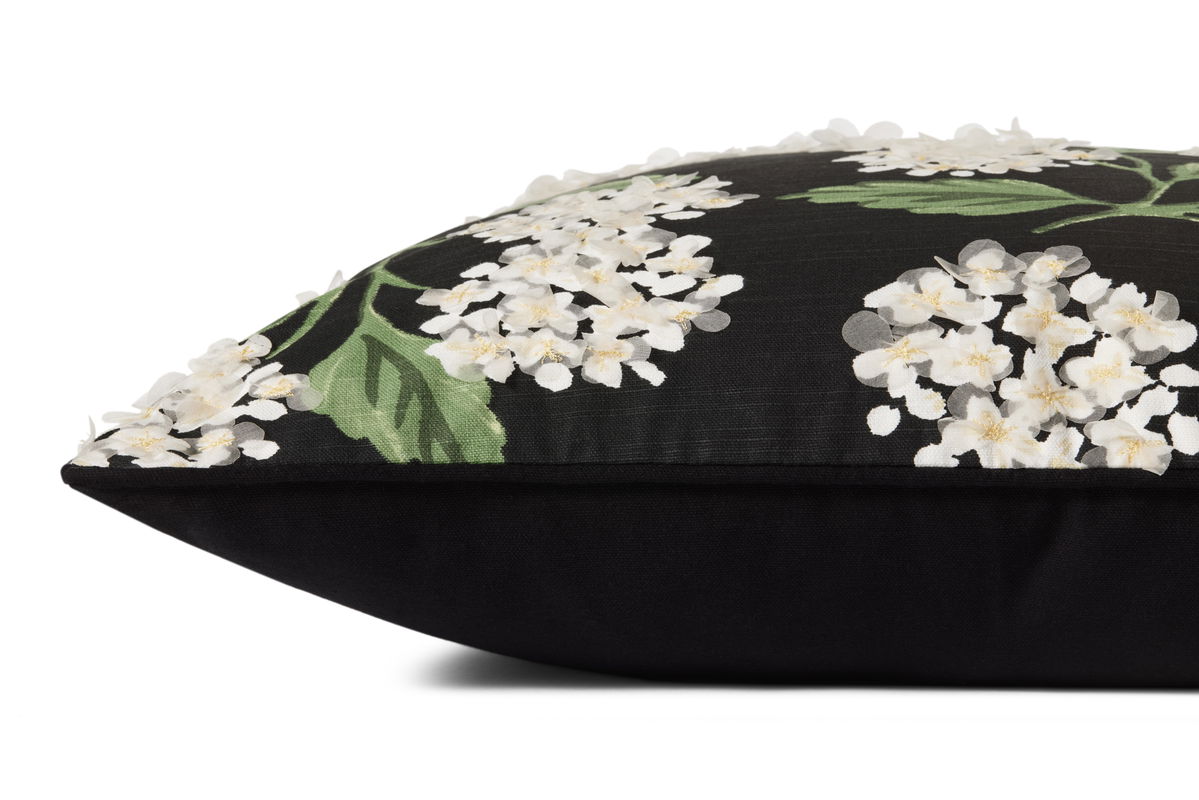 Rifle Paper Co. x Loloi No Name Pillow, Decorative Pillow, 22" length x 22" width View 3