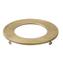 Online Designer Bathroom Direct-to-Ceiling 4 in. Natural Brass Round Slim Recessed Light Trim (1-Pack)