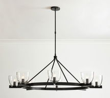 Online Designer Other Chamberlin Metal Round 50" Chandelier, Bronze