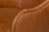 Braxton Leather Swivel Chair, Brown, Seating by Sarreid, 28" length x 36" width x 34" height thumbnail 7