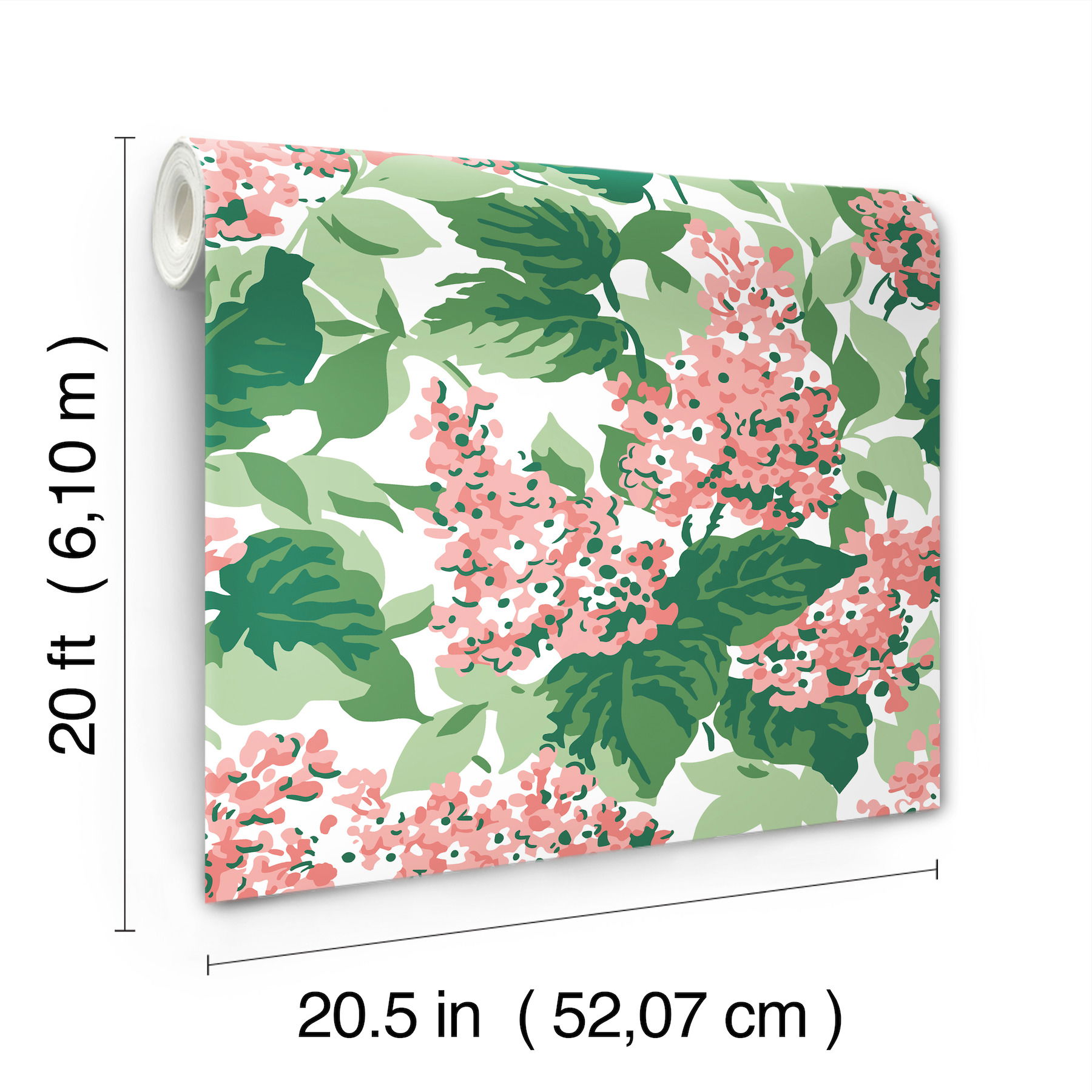 Bar Harbor Southampton Pink Peel & Stick Wallpaper large image 