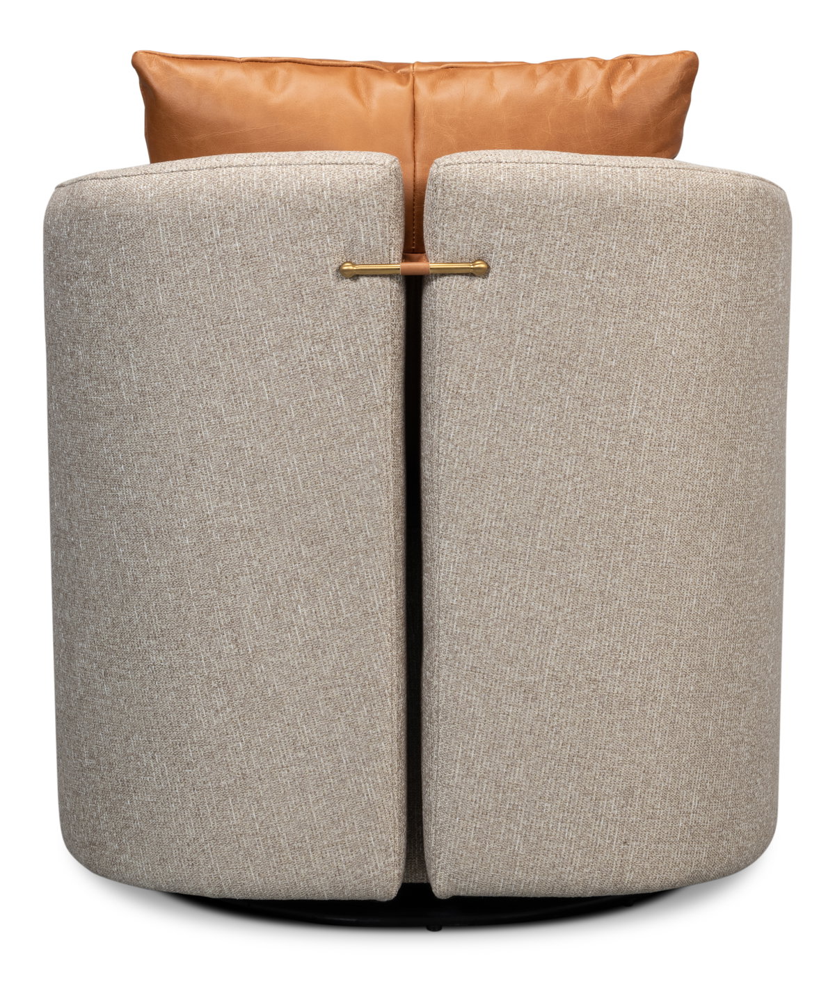 Bronson Swivel Chair, by Sarreid, 2'8" length x 2'6" width x 2'8" height View 10
