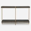 Taja Modern Brass / Wood Console Table, Furniture by Uttermost, 47.75" width x 31" height x 14" depth thumbnail 1