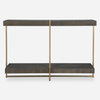 Taja Modern Brass / Wood Console Table, by Uttermost, 47.75" width x 31" height x 14" depth thumbnail 1