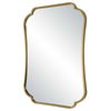 Athena Brushed Brass Mirror, by Uttermost, 24" width x 32" height x 1" depth thumbnail 5