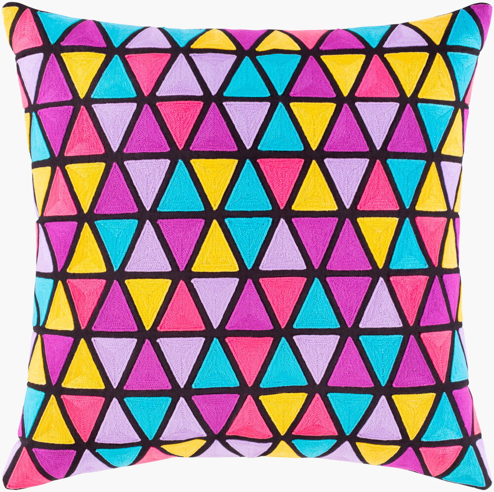 Geometry Accent Pillow, Decorative Pillow by Surya, 20" length x 20" width