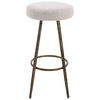 Braven White Fabric Counter Stool thumbnail 3