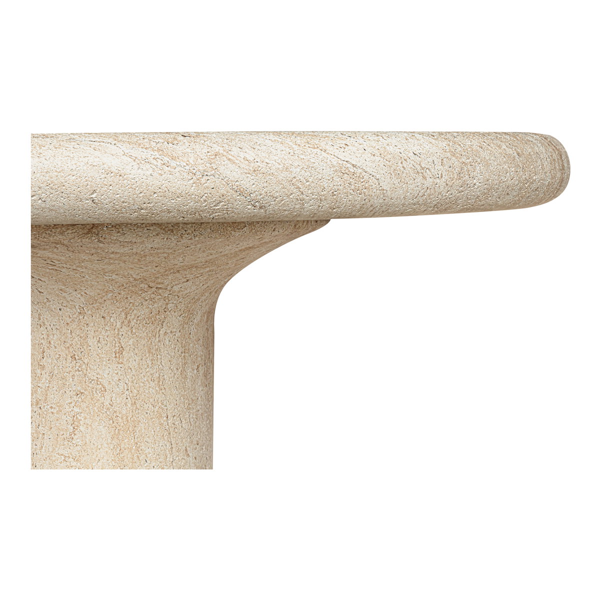 Warby Outdoor Dining Table Beige, Outdoor Table by Moe's Home, 6'6" width x 2'6" height x 3'6" depth View 6