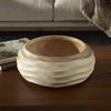 Waveform Bleached Wood Bowl, Decorative by Uttermost, 15.5" width x 5.85" height x 15.5" depth thumbnail 5