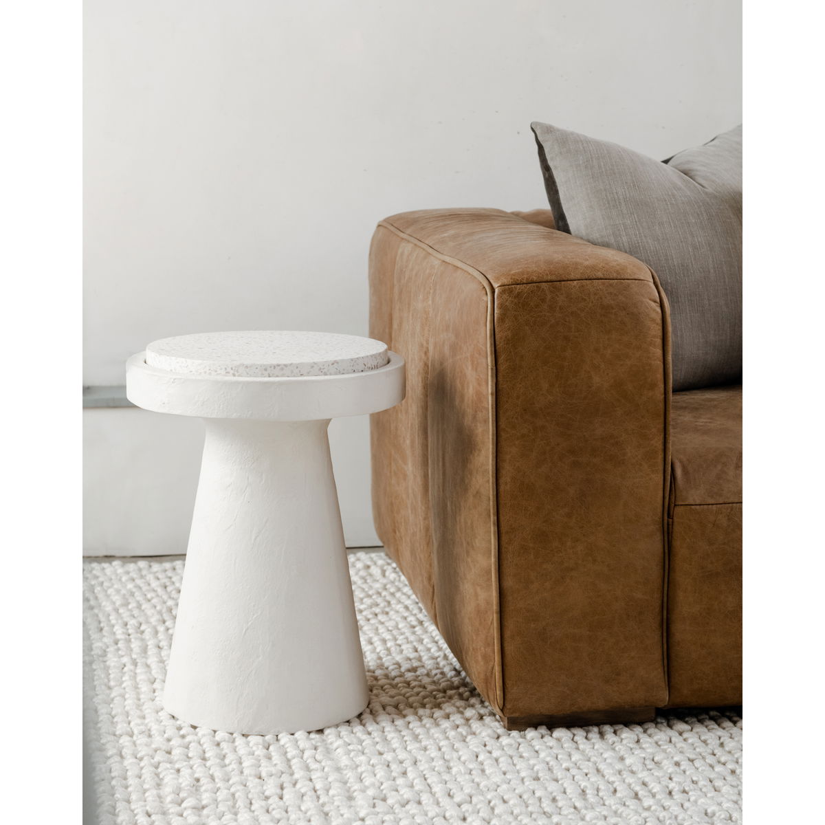Book Accent Table White, Side & End Table by Moe's Home, 16" width x 21" height x 16" depth View 5