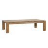 Zahara Outdoor Coffee Table Natural, by Dovetail, 56.1" width x 14.5" height x 31.5" depth thumbnail 1