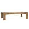 Zahara Outdoor Coffee Table Natural, by Dovetail, 56.2" width x 14.37" height x 31.5" depth thumbnail 1