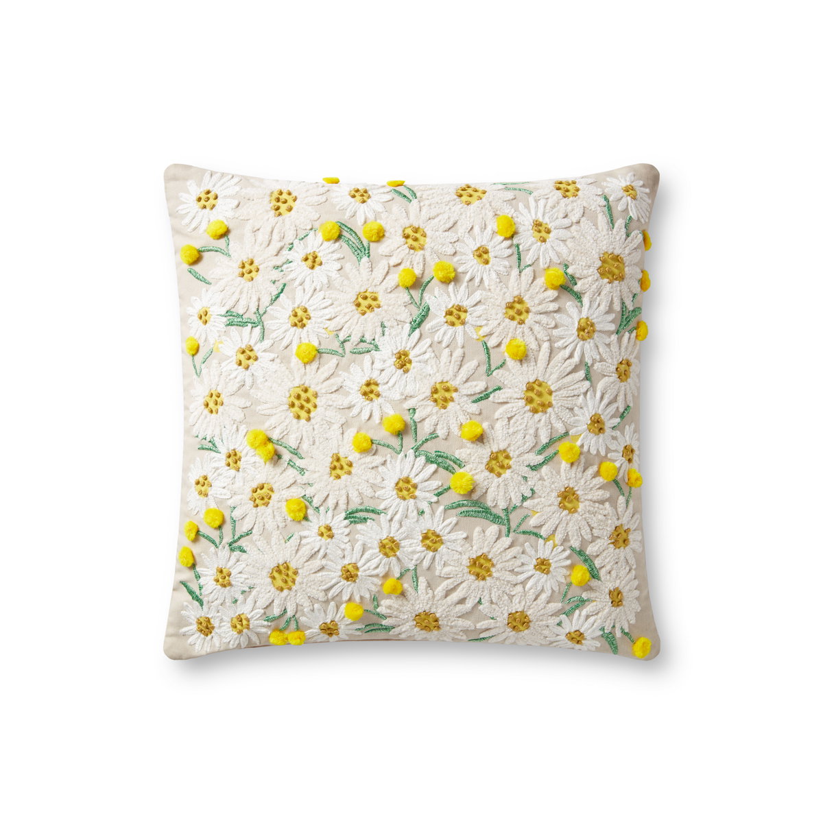 Rifle Paper Co. x Loloi No Name Pillow, Decorative Pillow, 18" length x 18" width View 1