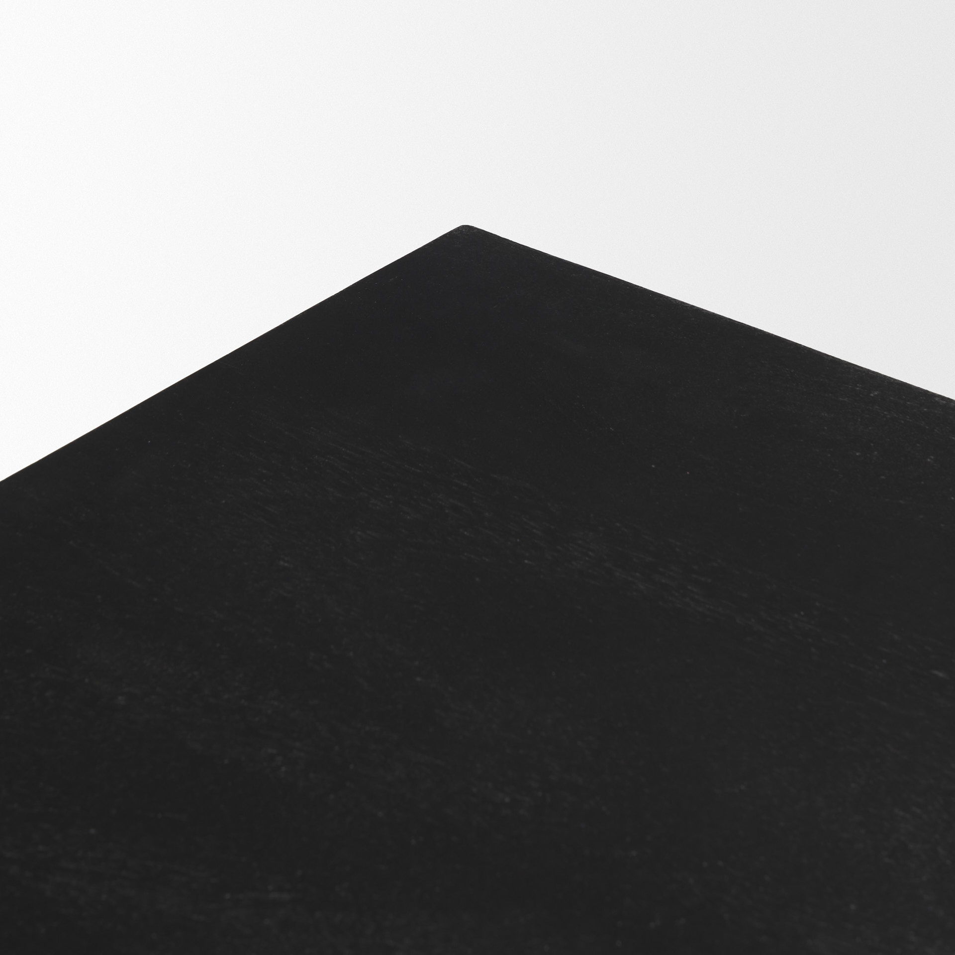Tarro 84' Rectangular Textured Black Wood with Geometrical Base Dining Table large image 