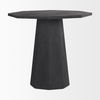 Maxine Hexagonal Black Wood Foyer Table, Side & End Table by Mercana, 32" length x 32" width x 30" height thumbnail 5