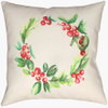 Lodge Cabin Accent Pillow, Decorative Pillow by Surya, 16" length x 16" width thumbnail