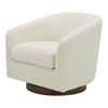 Oscy Swivel Chair Faux Shearling White, Accent Chair by Moe's Home, 31" width x 28" height x 31" depth thumbnail 5