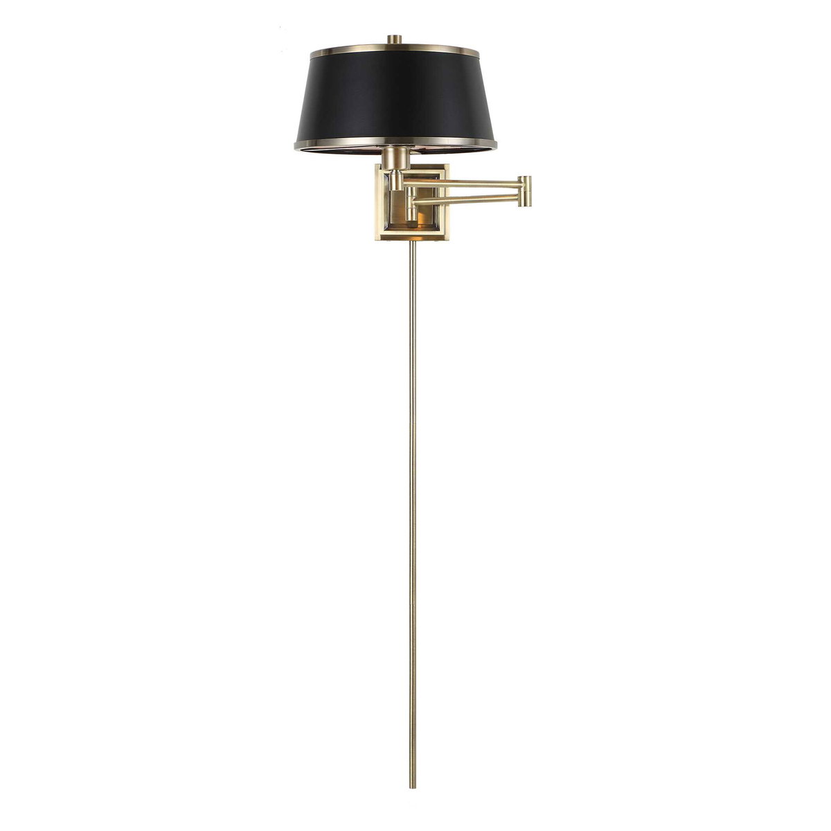 Newmarket 1 Light Brass Sconce, by Uttermost, 12" width x 11.75" height x 26" depth View 8