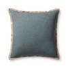Loloi Blue Pillow, Decorative Pillow, 22" length x 22" width thumbnail 1